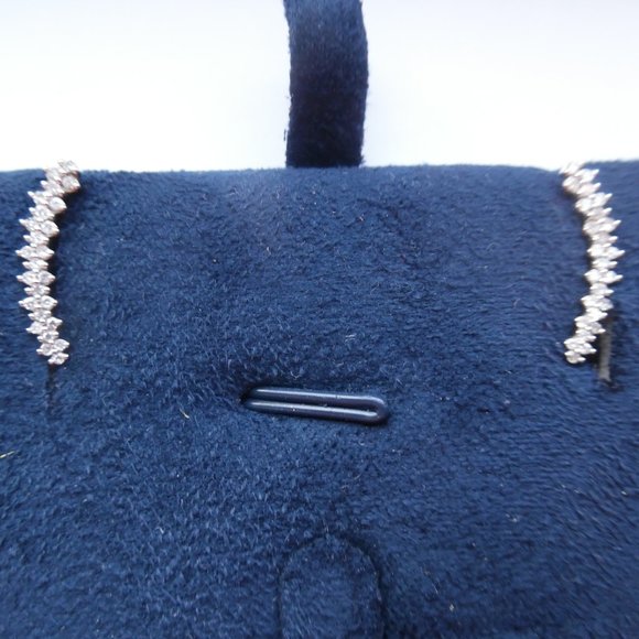 NEW Macy's Wrapped Love Diamonds Whit Gold Crawlers Stud Casual Earrings - Picture 2 of 11